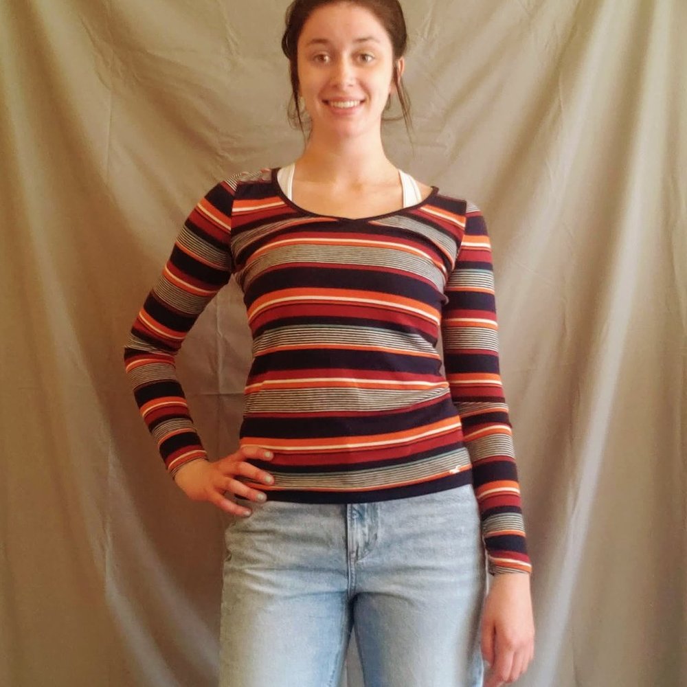 Striped long-sleeve